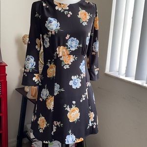 Floral long sleeve dress